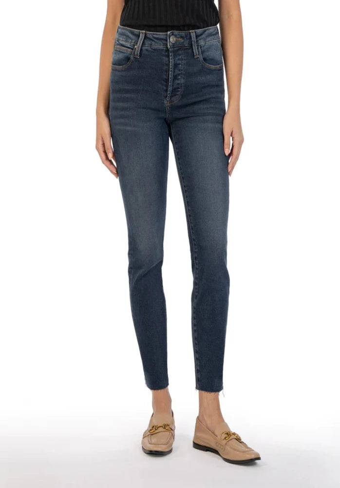 KUT Chariize High Rise Cigarette Leg(Utmost W/Dk Stone Base Wash)