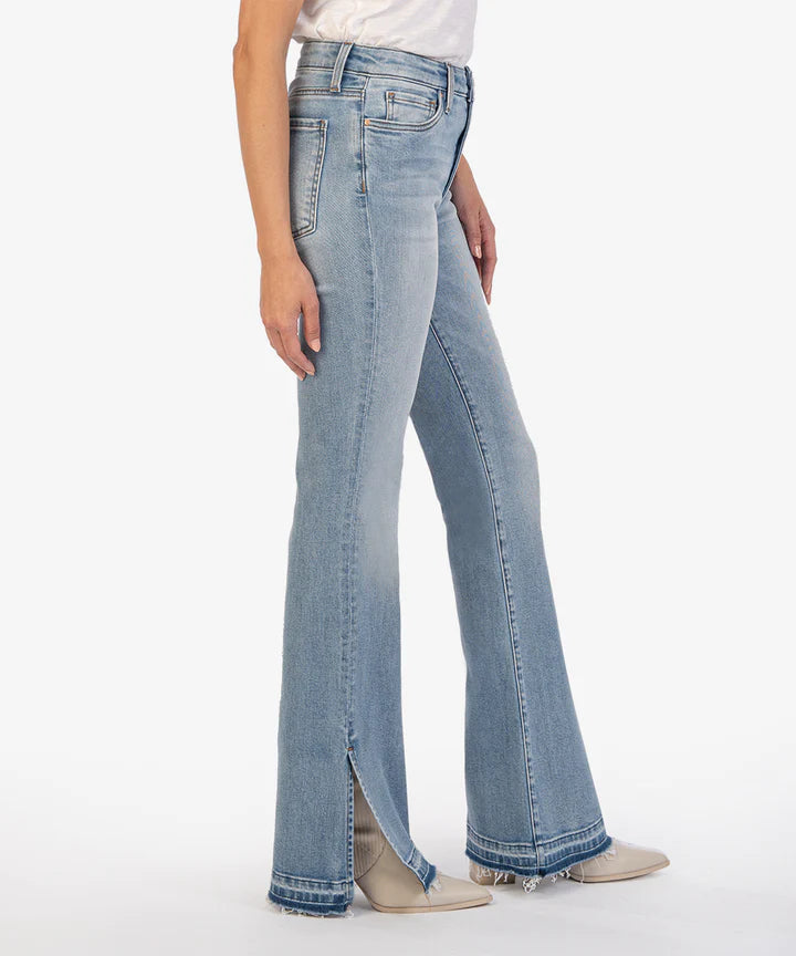 KUT Ana High Rise Flare(Designer wash)