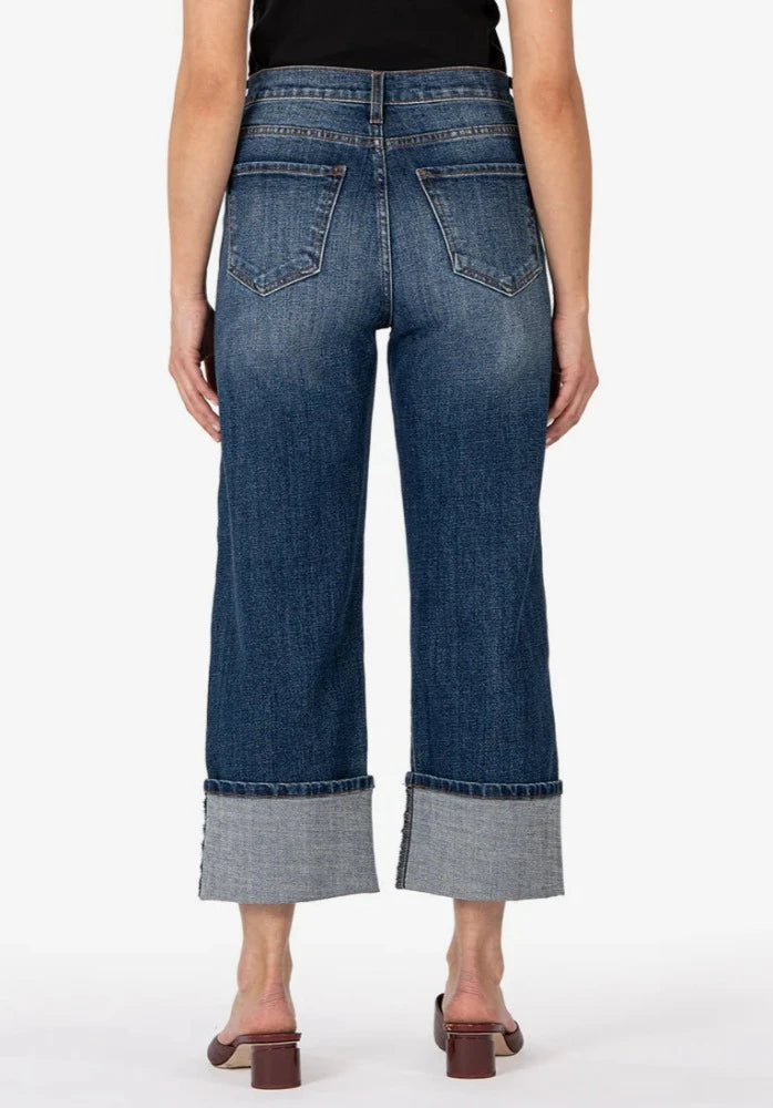KUT Sienna High Rise Wide Leg-Roll