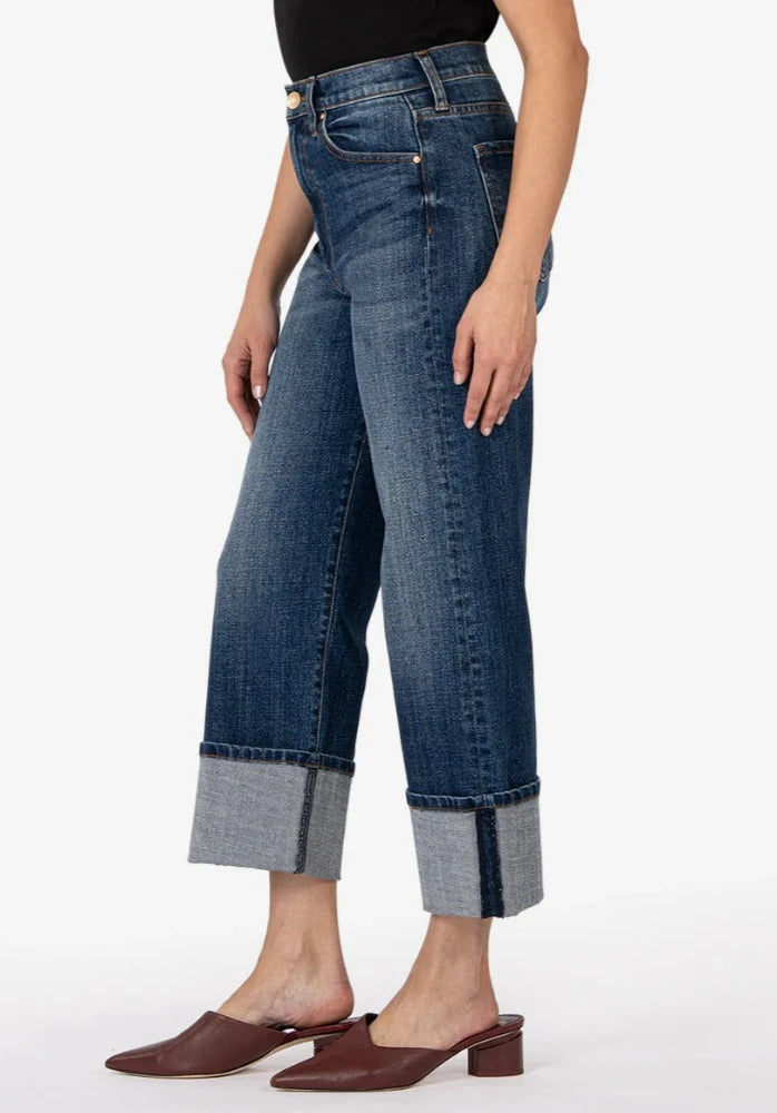KUT Sienna High Rise Wide Leg-Roll