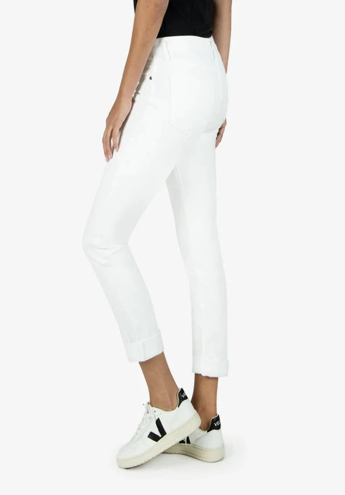 KUT Mid Rise Catherine Boyfriend (Optic White)