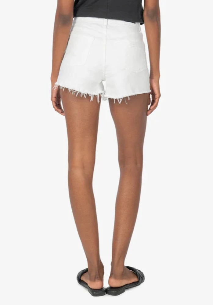 KUT High Rise Jane Shorts (Optic White)