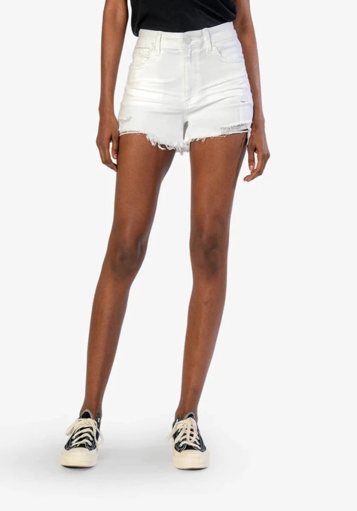 Kut Jane High Rise Long Short (White)