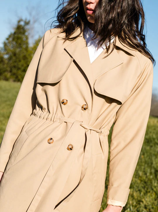 Able Kimberly Brown Trench Coat