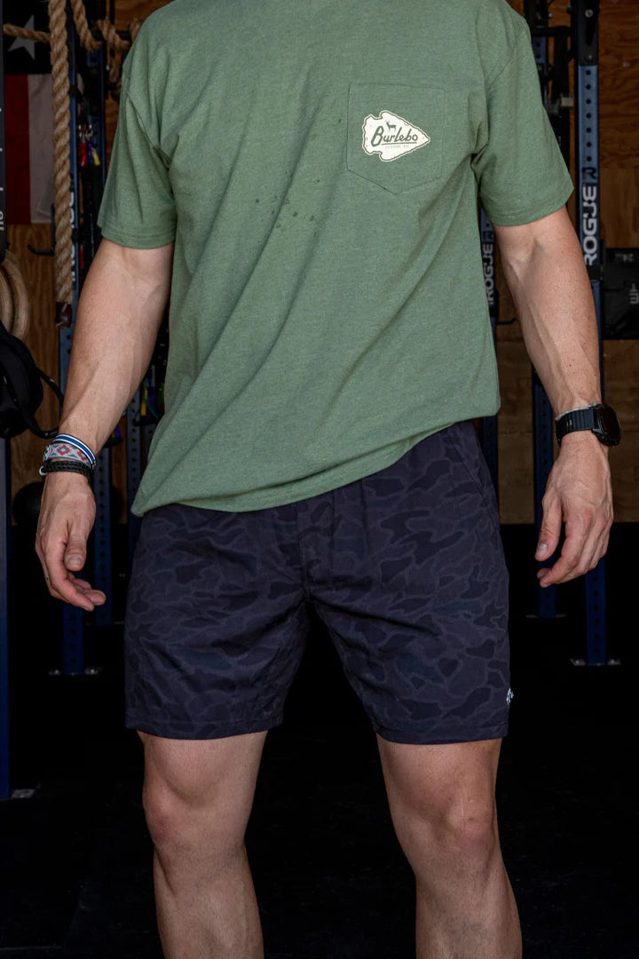 Burlebo Black Camo Shorts