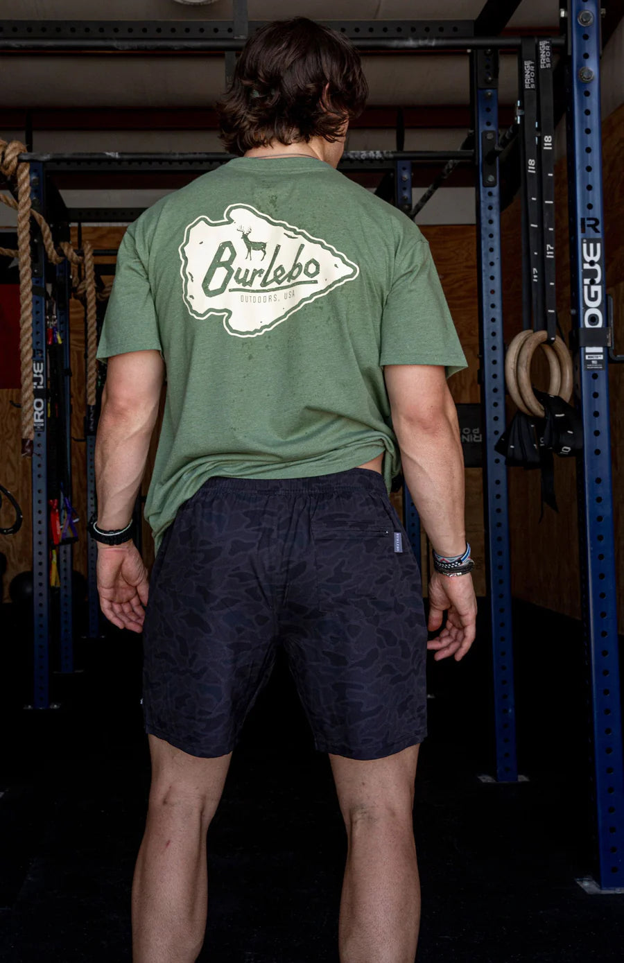 Burlebo Black Camo Shorts