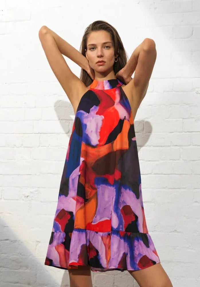 Isadora Elitan Drape Swing Dress