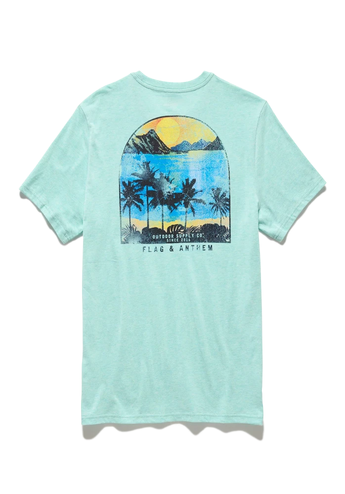 Flag and Anthem Scenic Palms Tee