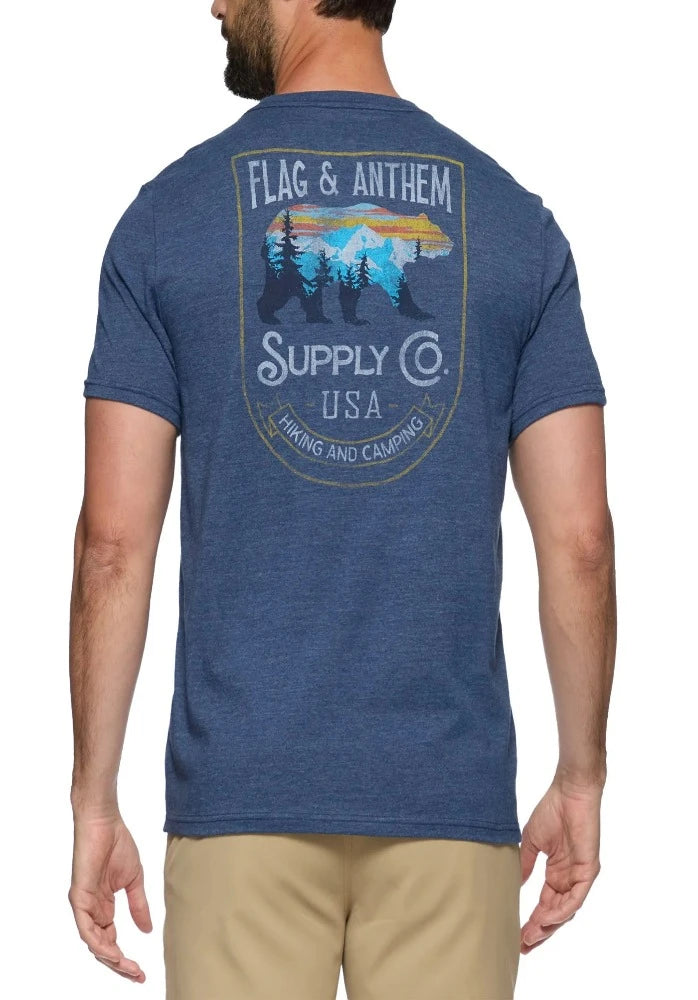 Flag and Anthem Scenic Bear Tee