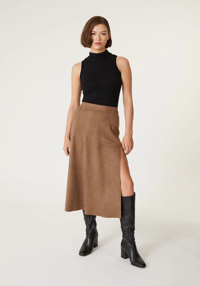 Level 99 Uma Faux Suede Skirt