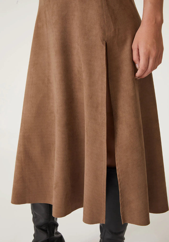 Level 99 Uma Faux Suede Skirt
