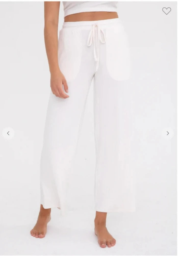 Mono B Brushed Wide Leg Lounge Pant