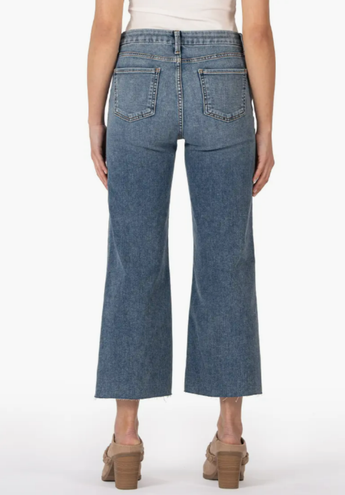 KUT Meg High Rise Raw Hem in Gripping