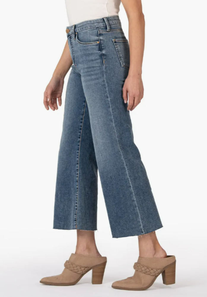 KUT Meg High Rise Raw Hem in Gripping