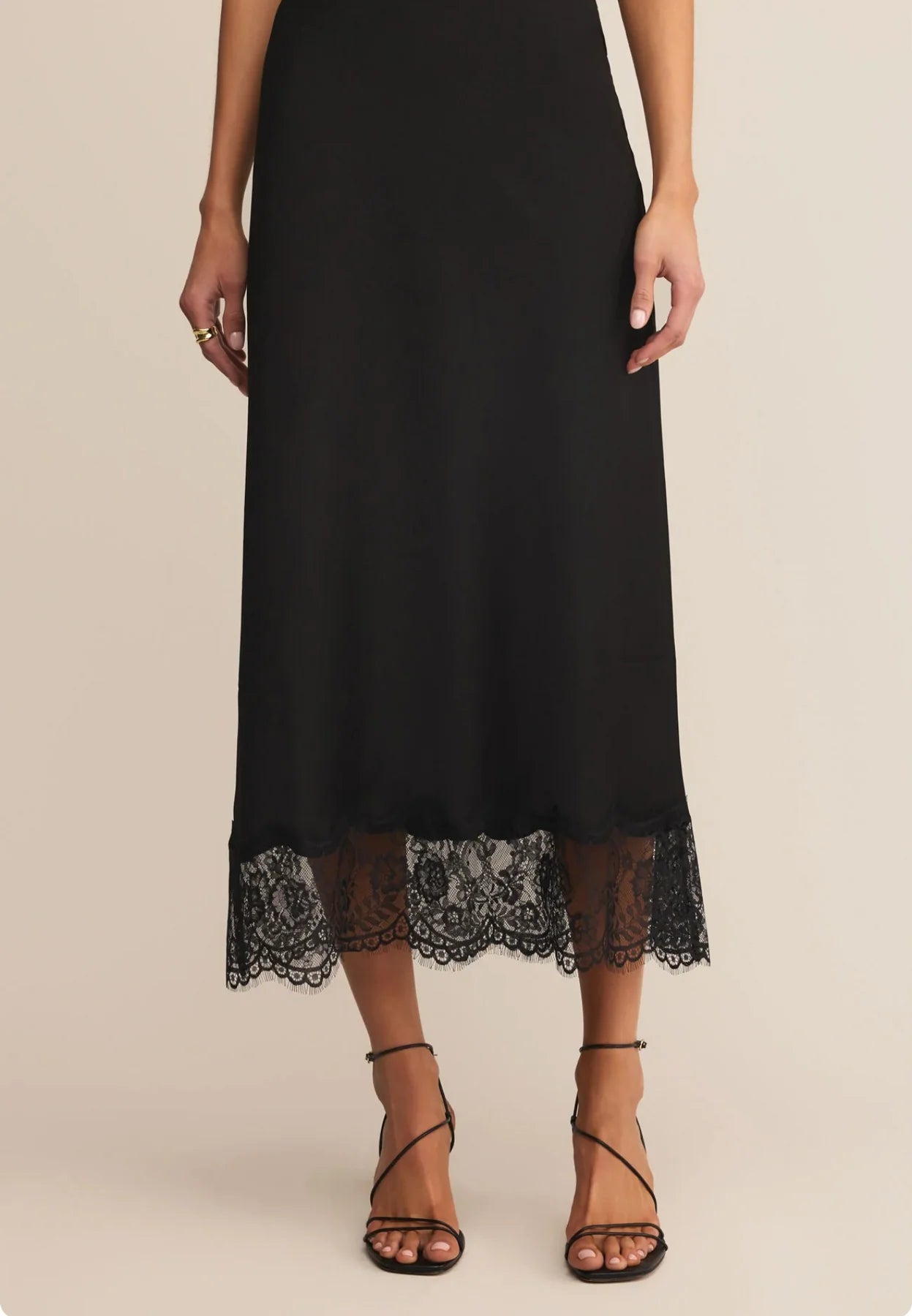 Z Supply Cinder Lace Midi Skirt