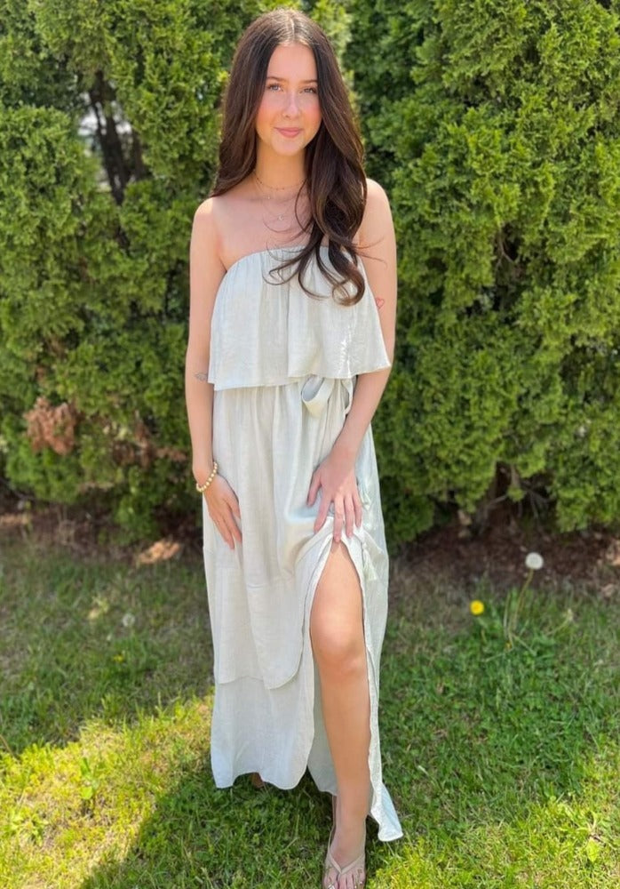 Mint Sleeveless Midi Dress