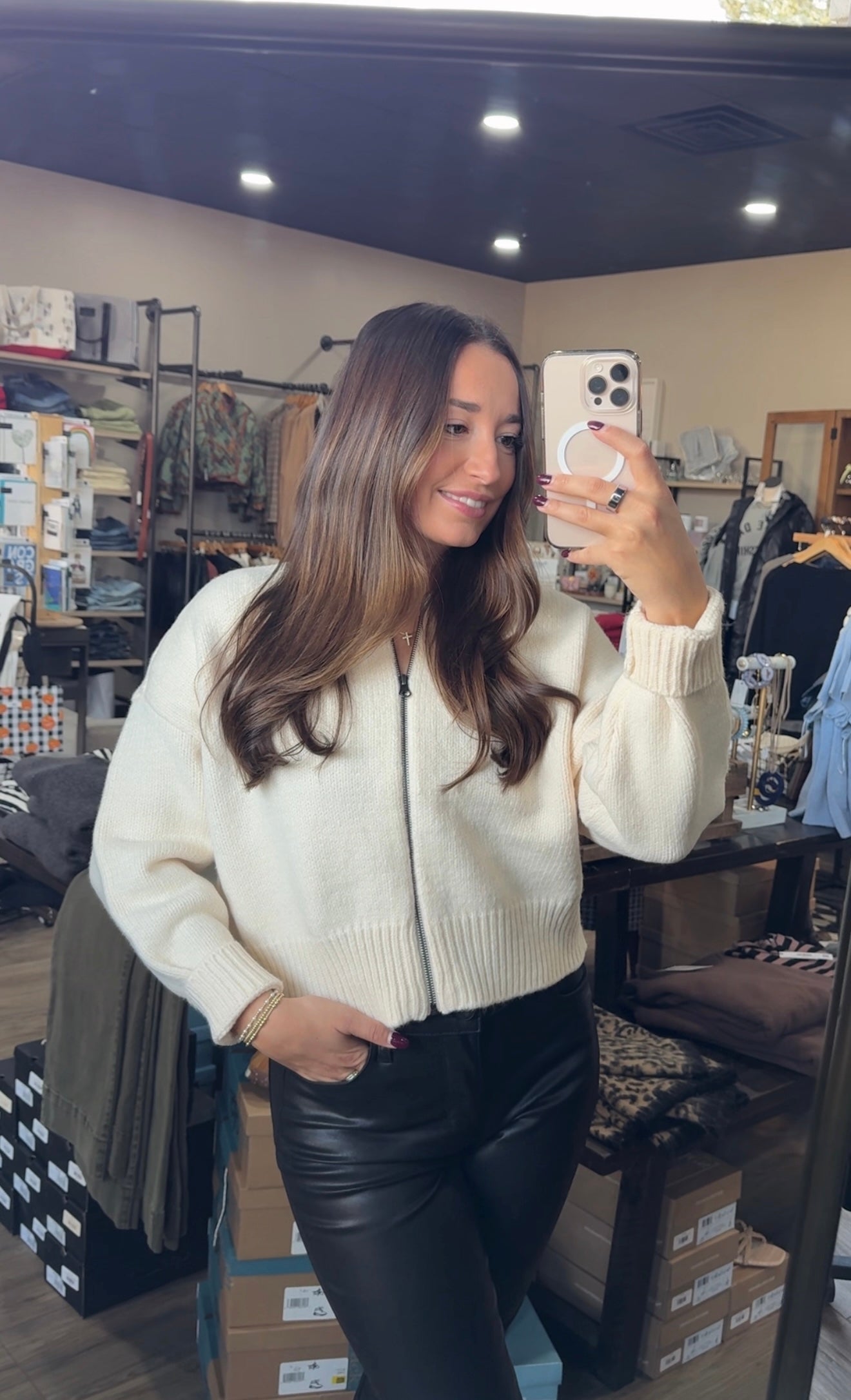 Chaser Zip-up Cardigan