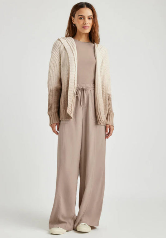 Splendid Raya Ombre Hoodie Cardi