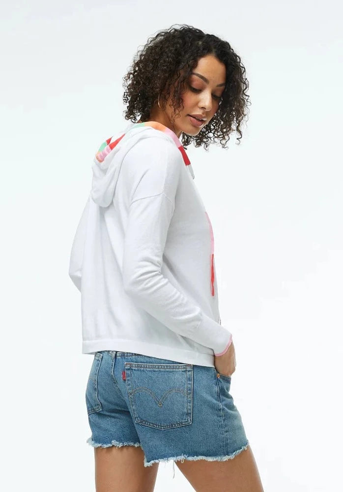 Color Embroidered Hoodie