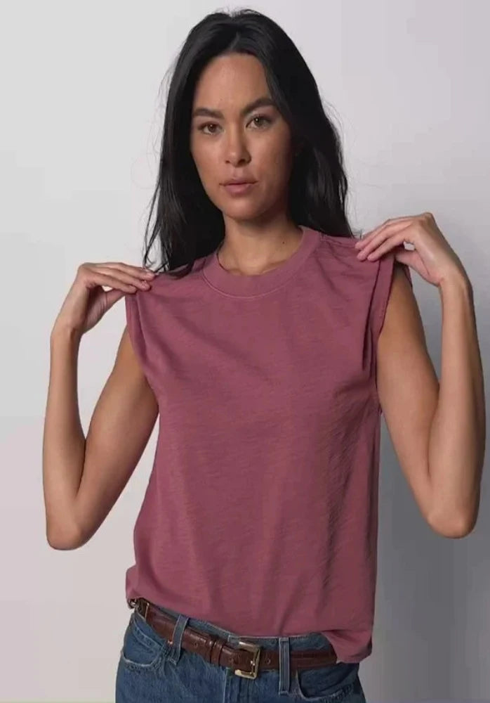 Nation LTD Marina Muscle Tee with shoulder