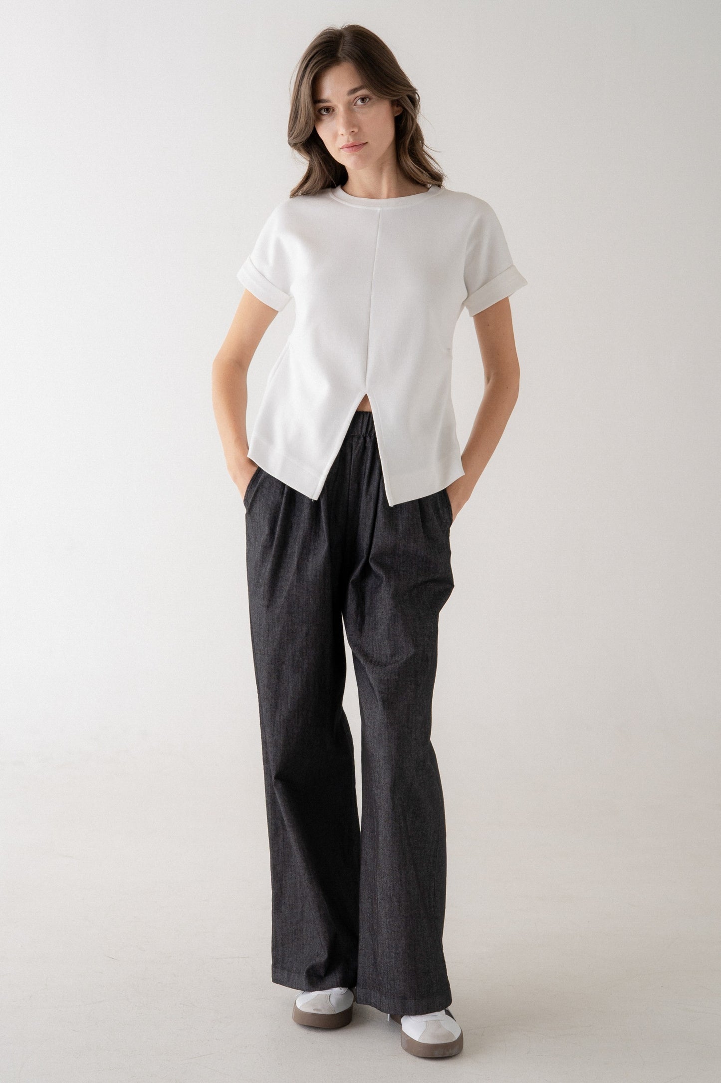 Elle Front Slit Top