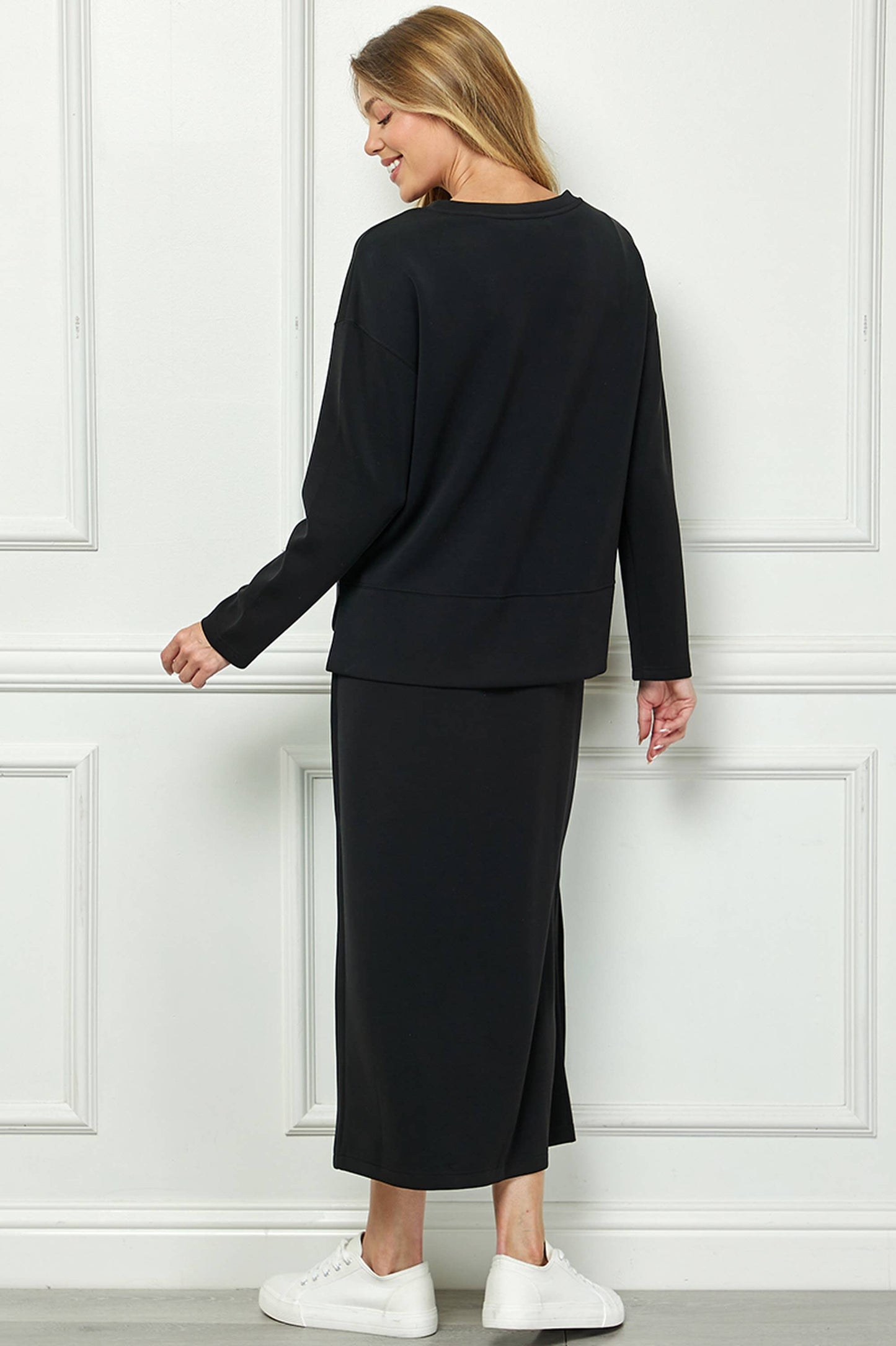 Tank Dress Set with Long-Sleeve Top