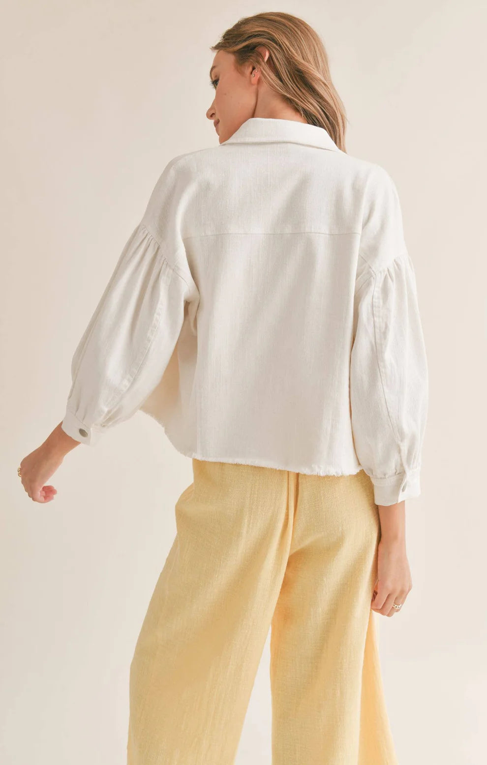 No Stress Puff Sleeve Jacket