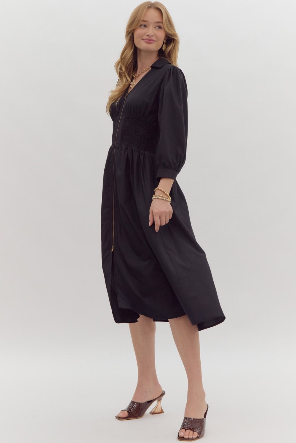Black Zipper Dress