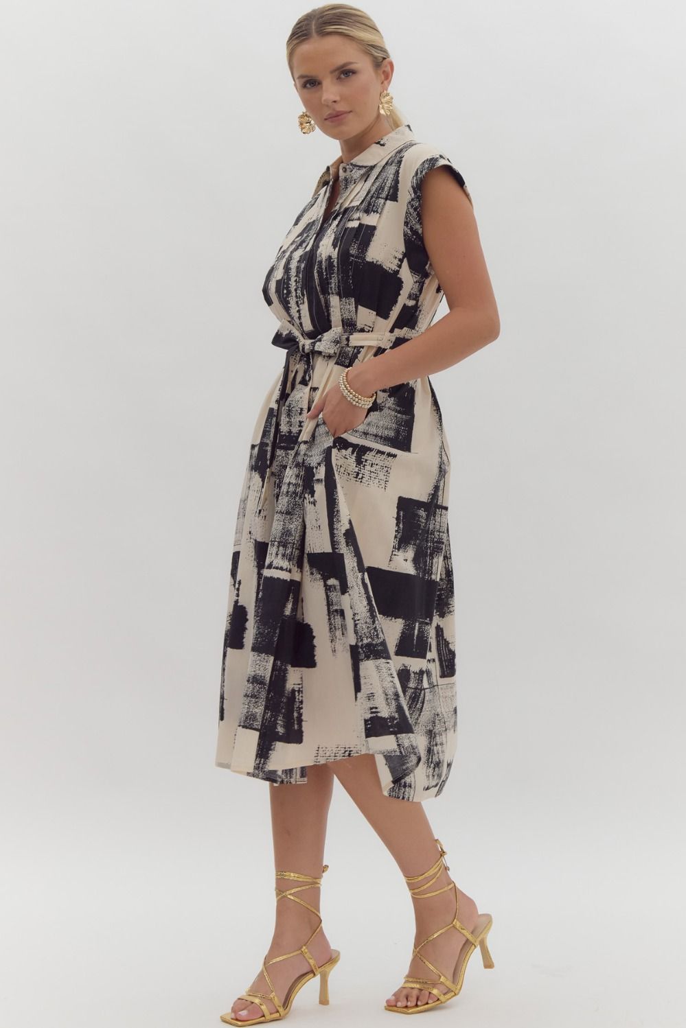 Black Abstract Dress