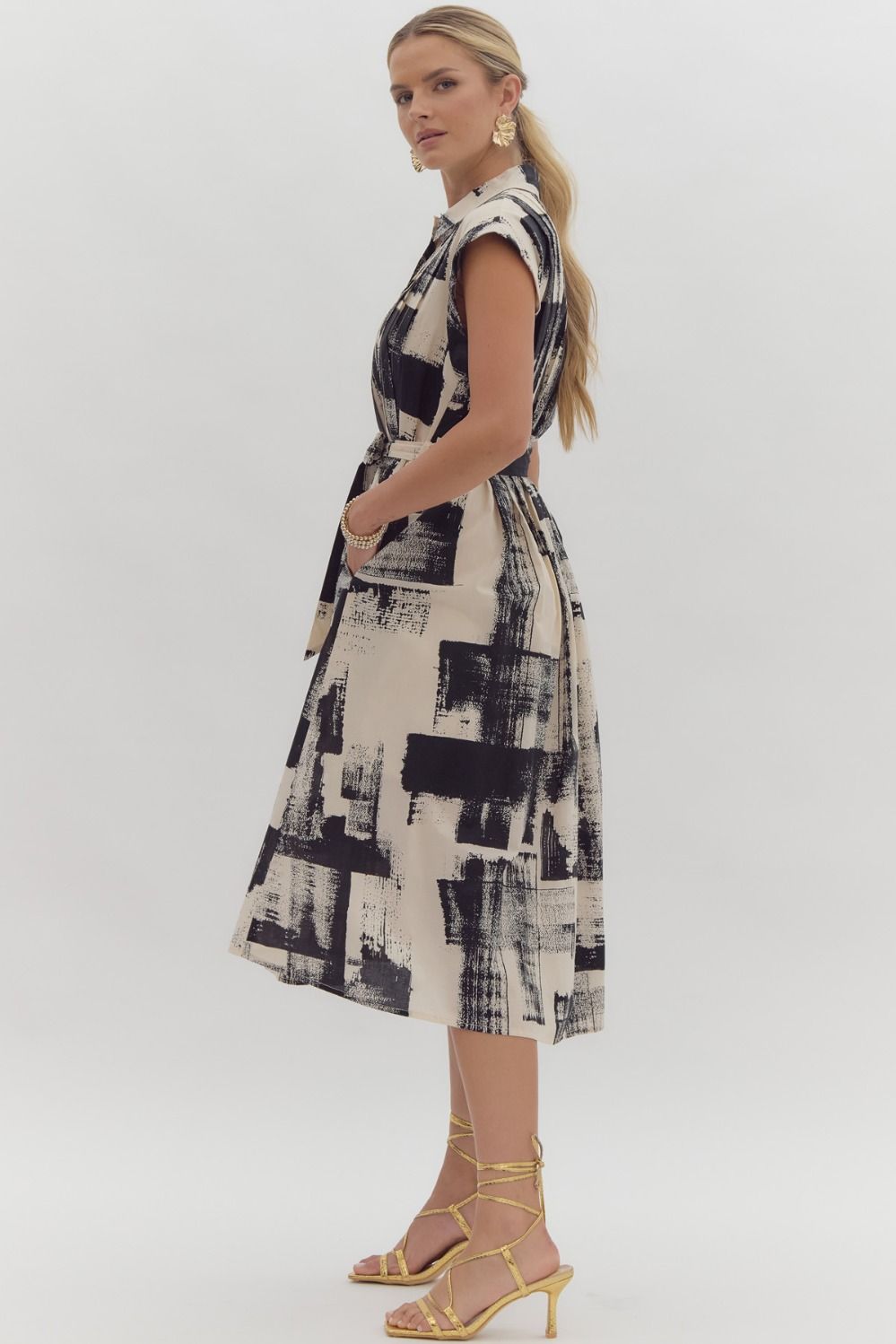 Black Abstract Dress