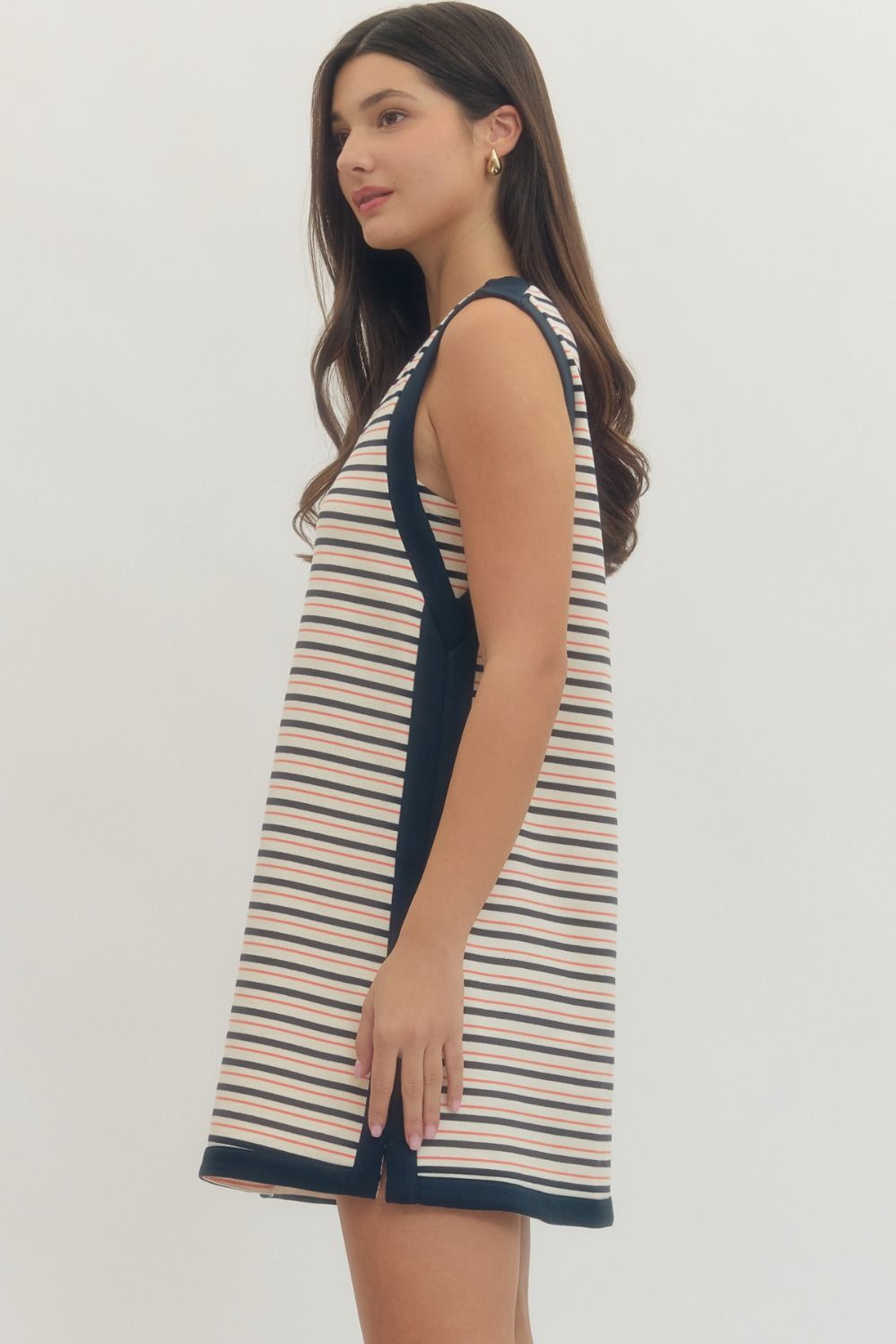 Striped Sleeveless Mini