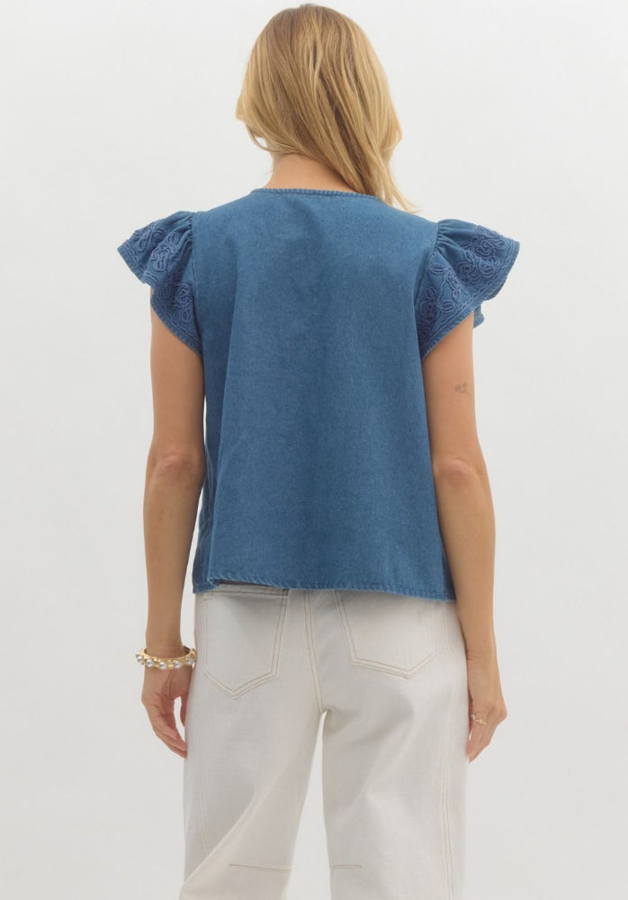 Jenna Denim Top