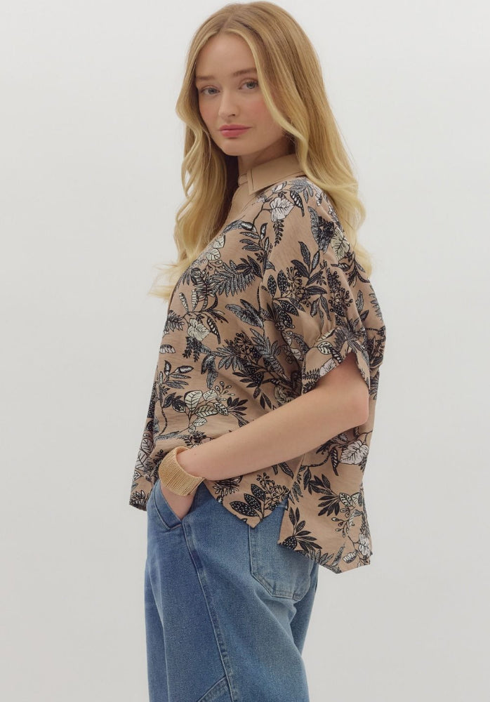 Botanical Print Top