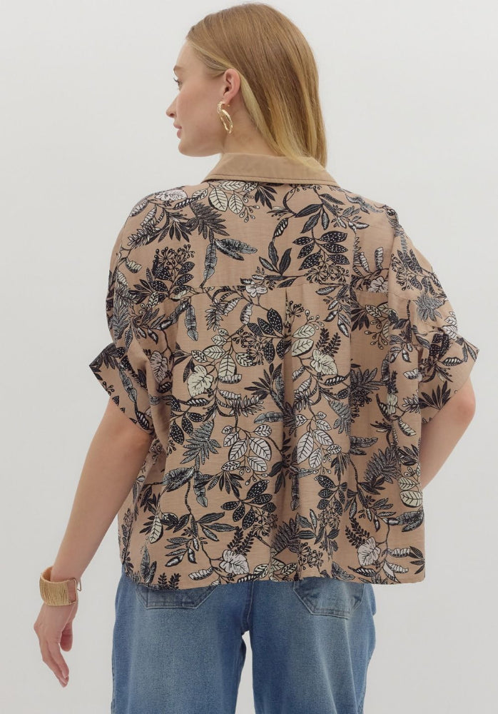 Botanical Print Top