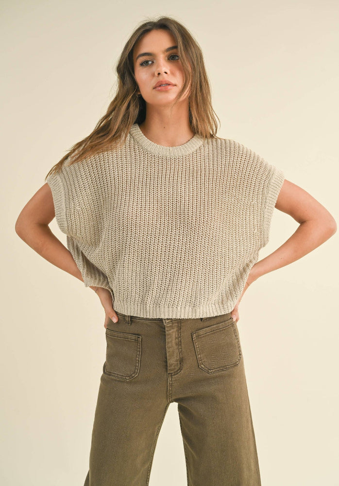Miou Muse Dolman Sleeve Knitted Top