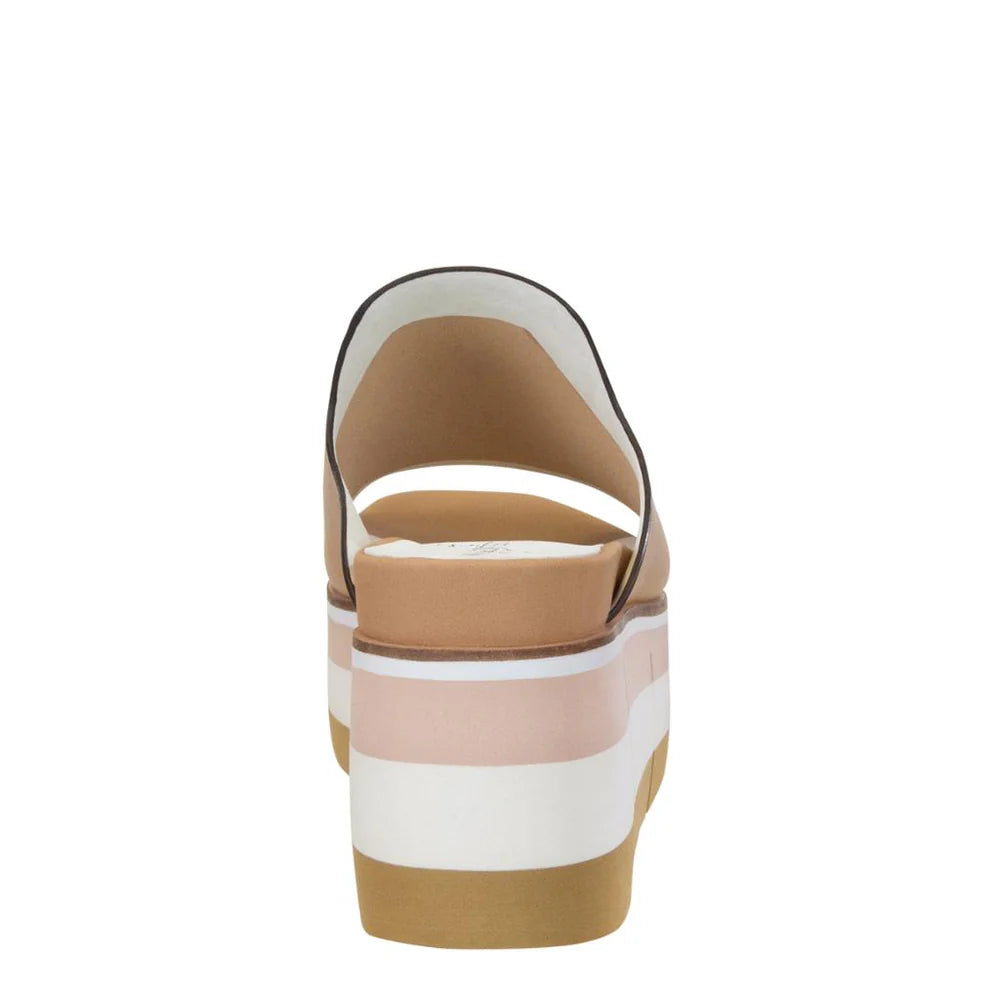 Naked Feet Flow In Ecru Platform Sandal