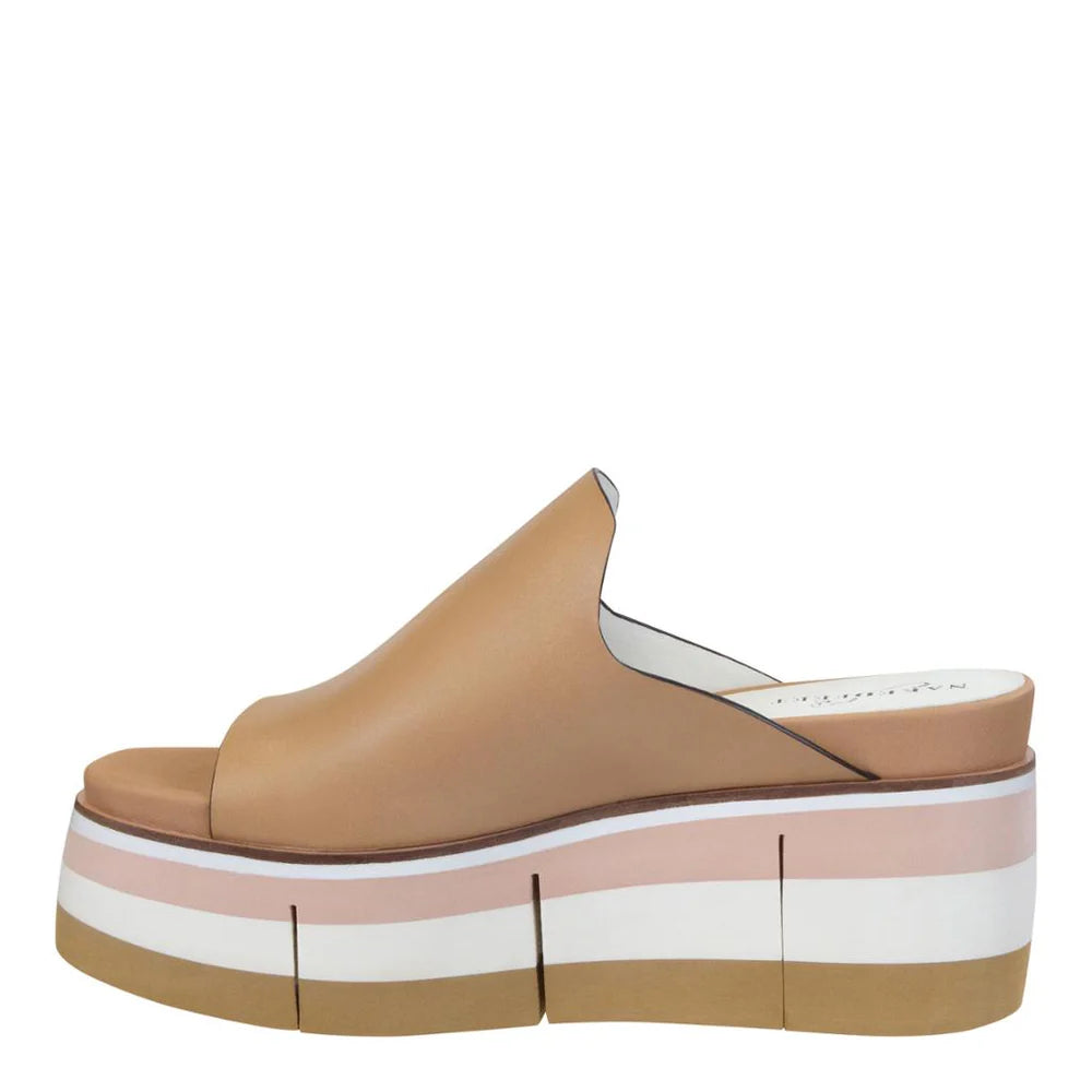 Naked Feet Flow In Ecru Platform Sandal