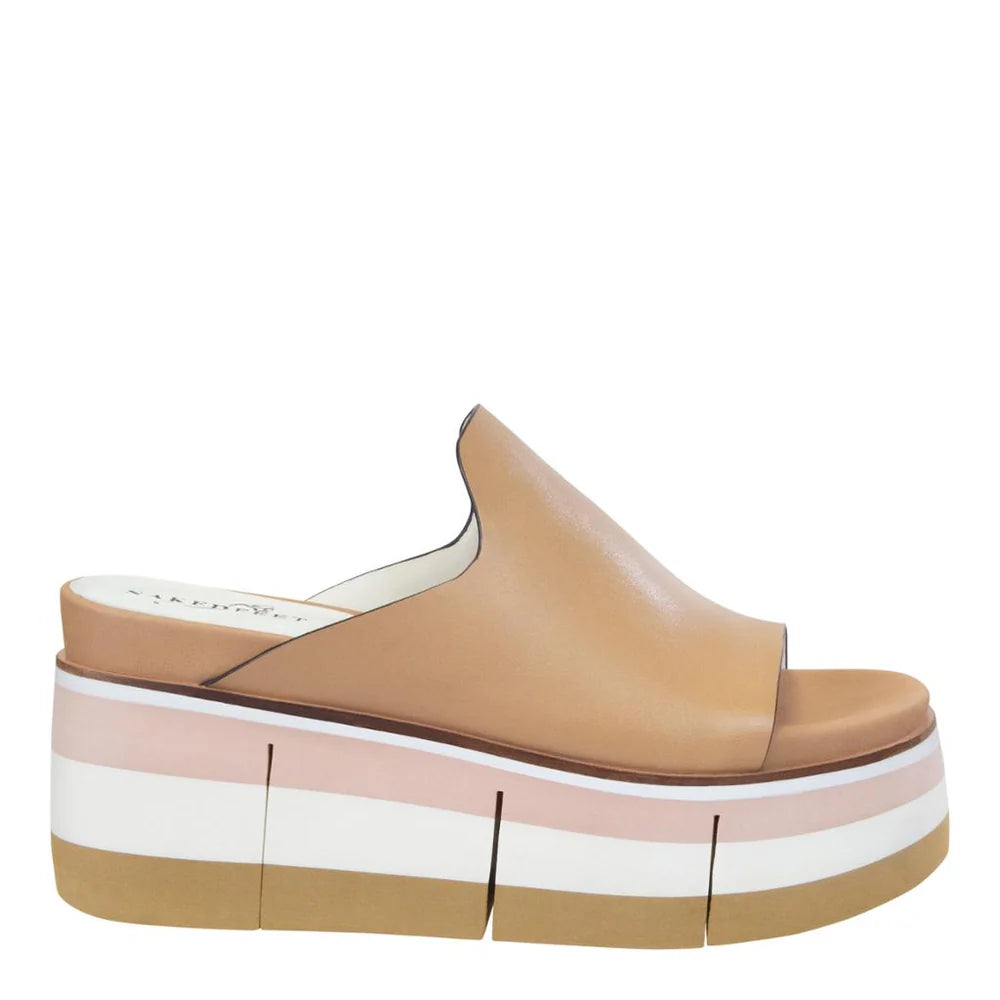 Naked Feet Flow In Ecru Platform Sandal
