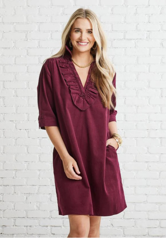 Maya Dress with ruffle