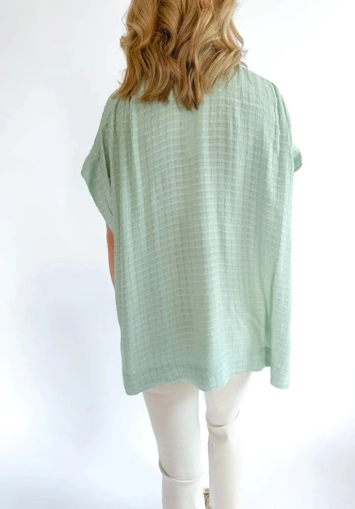 Birch Seersucker Popover Shirt