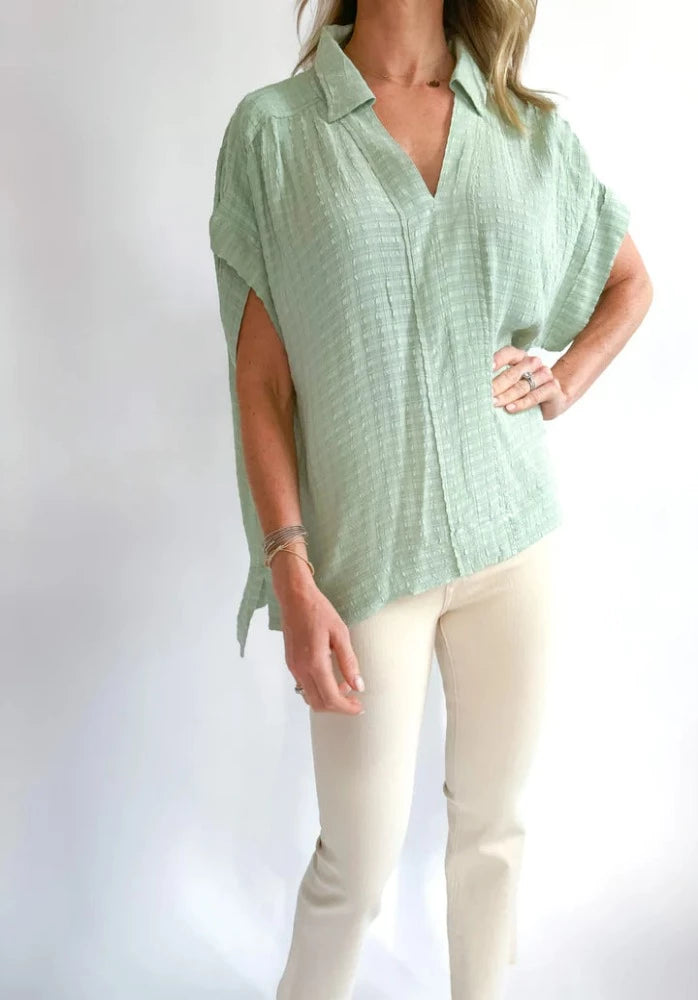 Birch Seersucker Popover Shirt