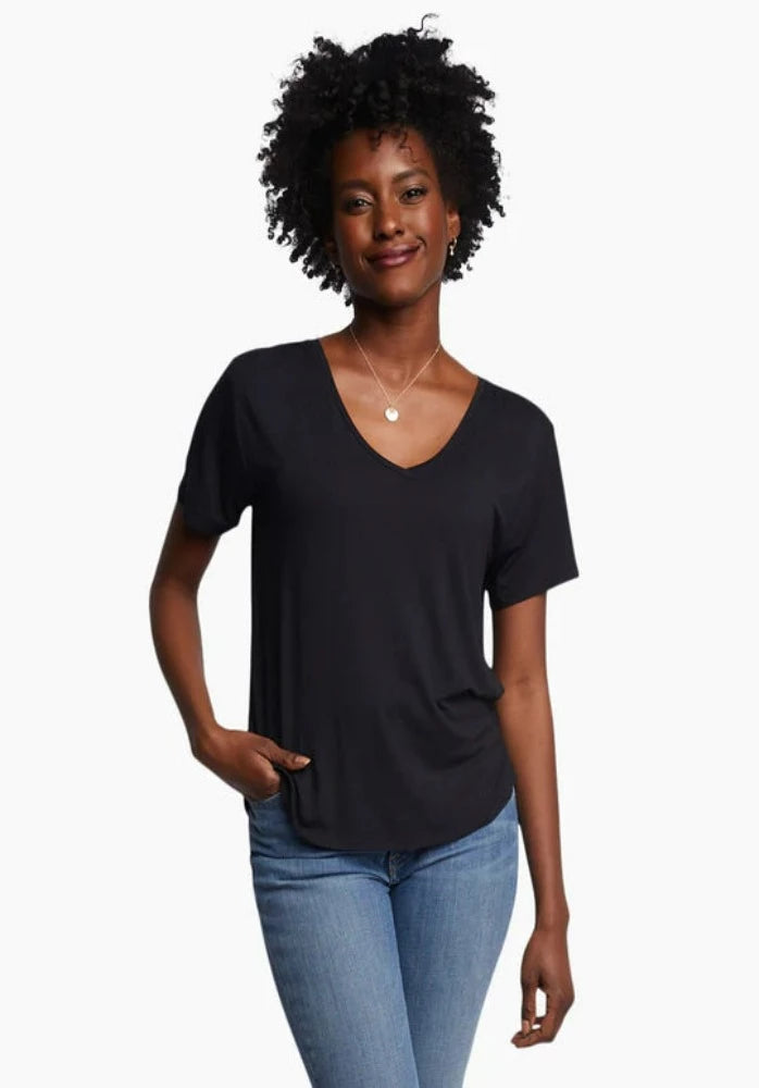 Able Meghan Drapey V-Neck Tee
