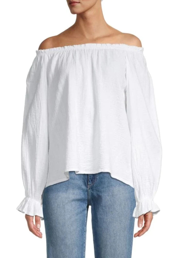 Off-The-Shoulder Peasant Top