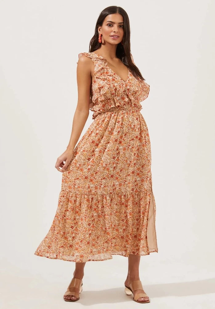 Dex Summer Sunset Midi Dress