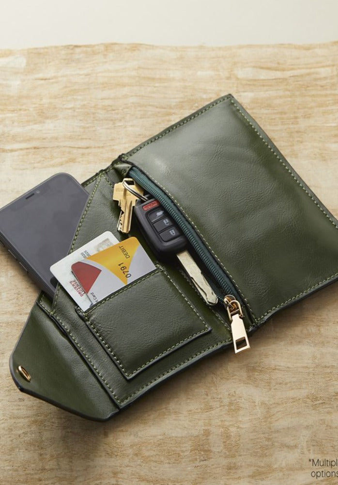 Carson Asymmetric Flap Wallet Organizer
