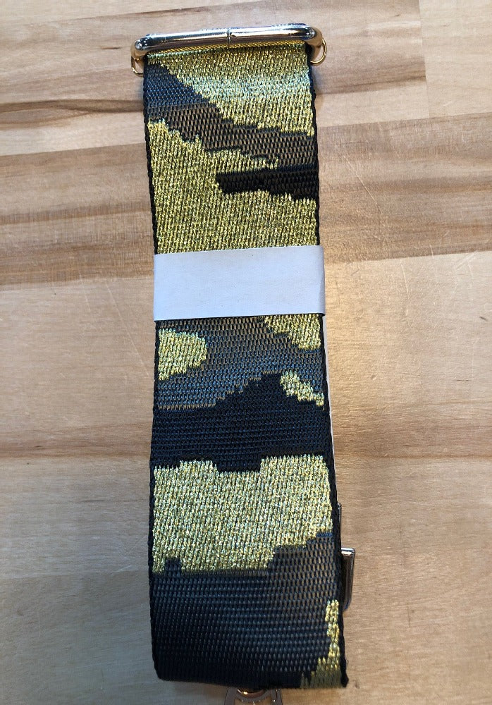 Camo/Gold Ahdorned Bag Straps