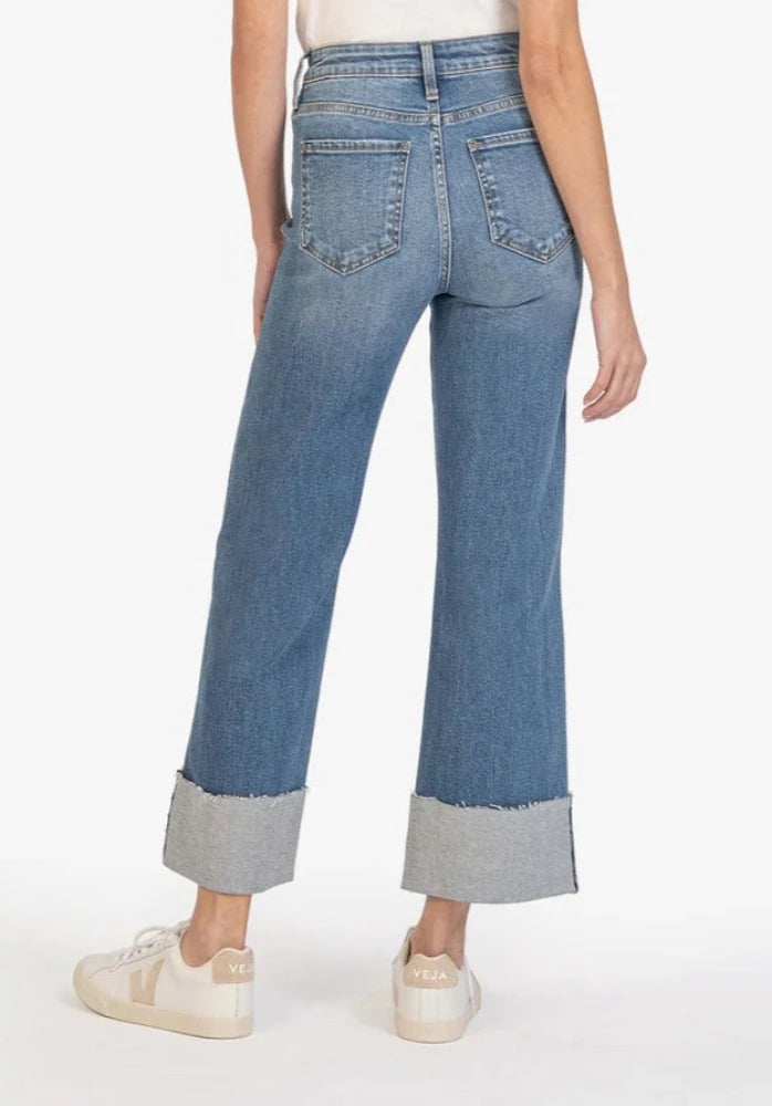 Meg High Rise Fab Ab Wide Leg (Burset Wash)