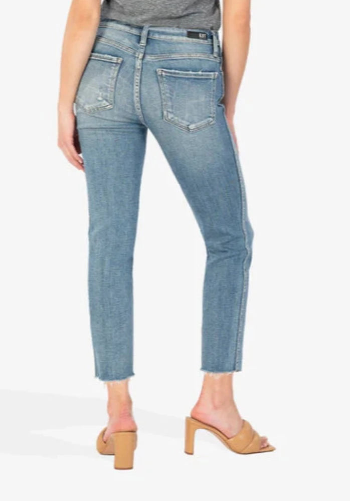 KUT Rachael High Rise Fab Ab Mom Jean (Imagined Wash)