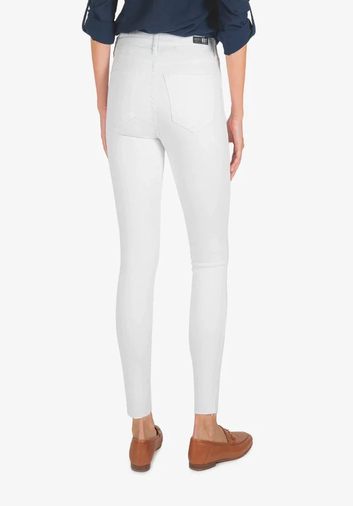 KUT Connie High Rise Slim Fit Ankle Skinny (Optic White)