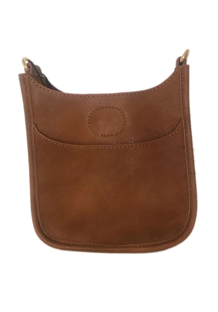 brown petite faux leather classic messenger no straps shop margos and co